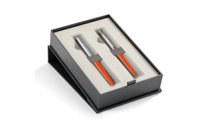 SET PARKER JOTTER ORIGINAL ORANGE ROLLERBALL AND BALL PEN